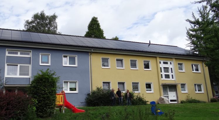 Solaranlage aus Dünnschichtmodulen der BEG 58 in Hattingen