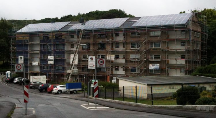 Solaranlage der BEG 58 in Schwelm, Hegelstraße 2 - 6