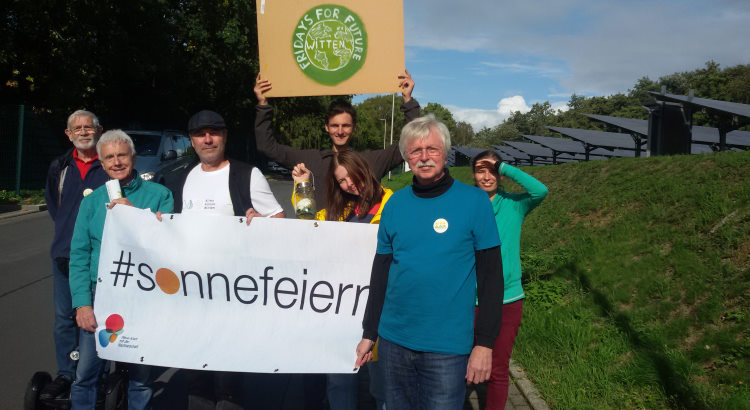 Klimastreik, Umweltmarkt, Klimamarkt - Die BEG-58 war im September auf einigen Veranstaltungen in Witten und Wetter (Ruhr) vertreten.