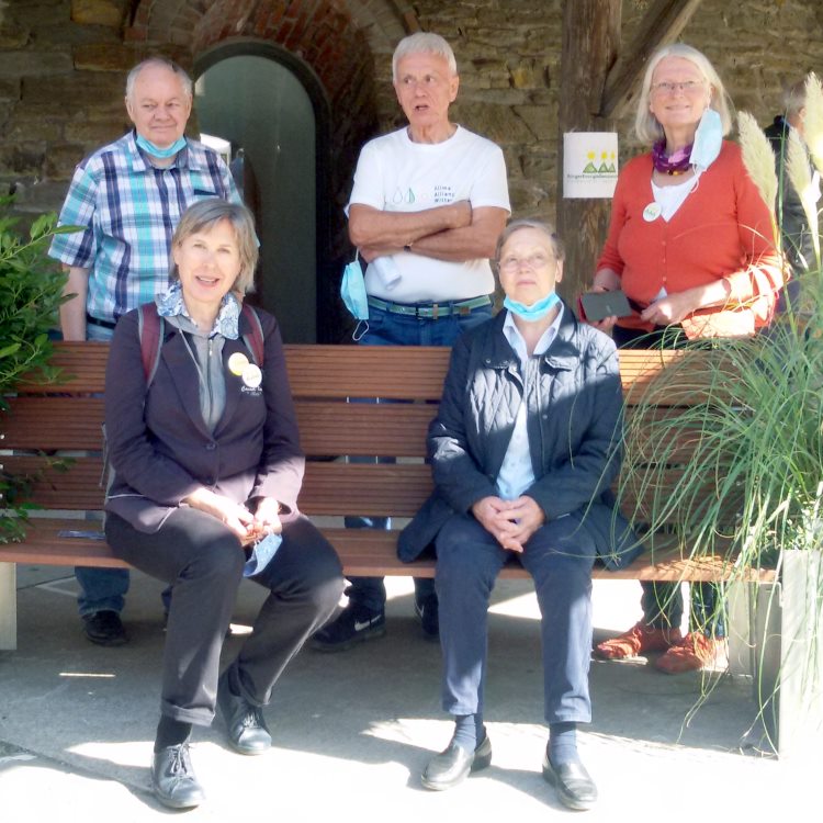 Das Team der BEG-58 auf dem Ökomarkt auf der Zeche Nachtigall in Witten