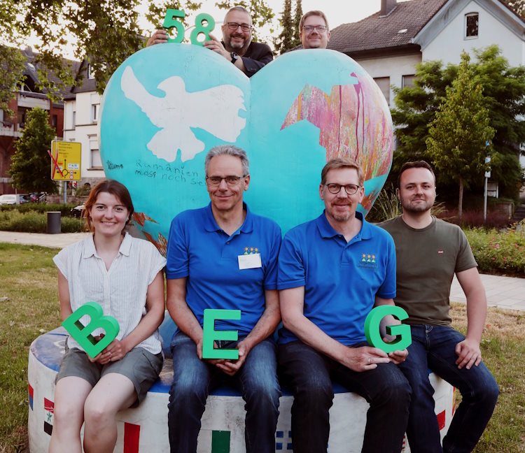 Vorstand der BEG-58: (unten von links) Annika Ebel, Peter Modrei, Carsten Welge, Martin Dix, (oben von links) Matthias Chantrain und Martin Bergmann