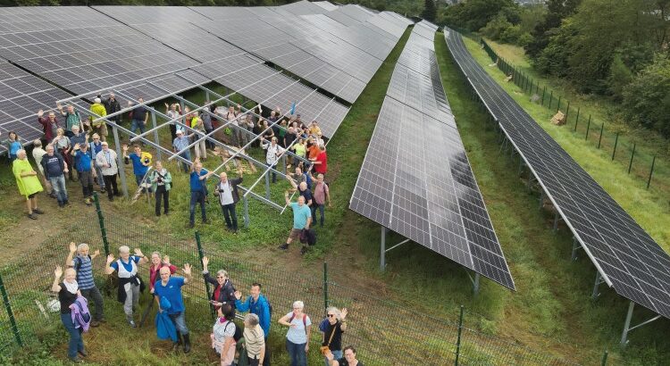 Drohnenfoto der Freiflächen-Solaranlage S145 der BEG-58 in Iserlohn-Letmathe